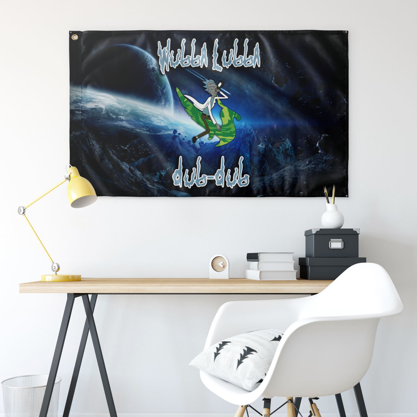 Black Cartoon Mad Rave Flag