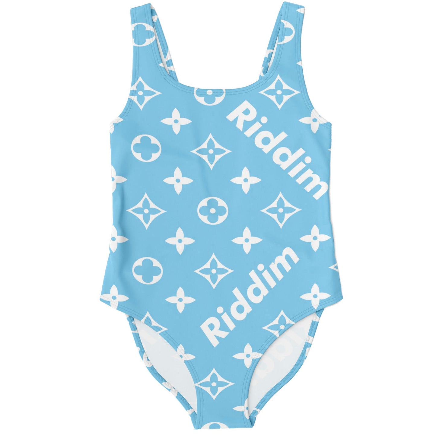 Light Blue Luxury Monogram Rave Swimsuit