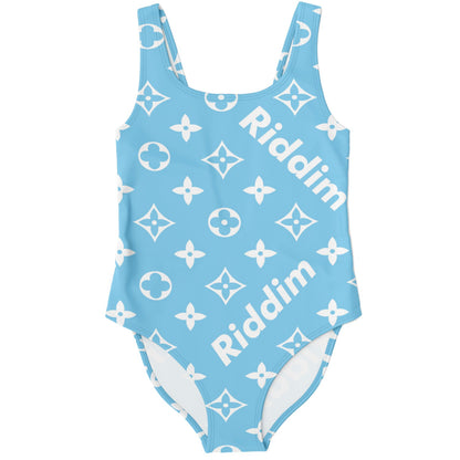 Light Blue Luxury Monogram Rave Swimsuit