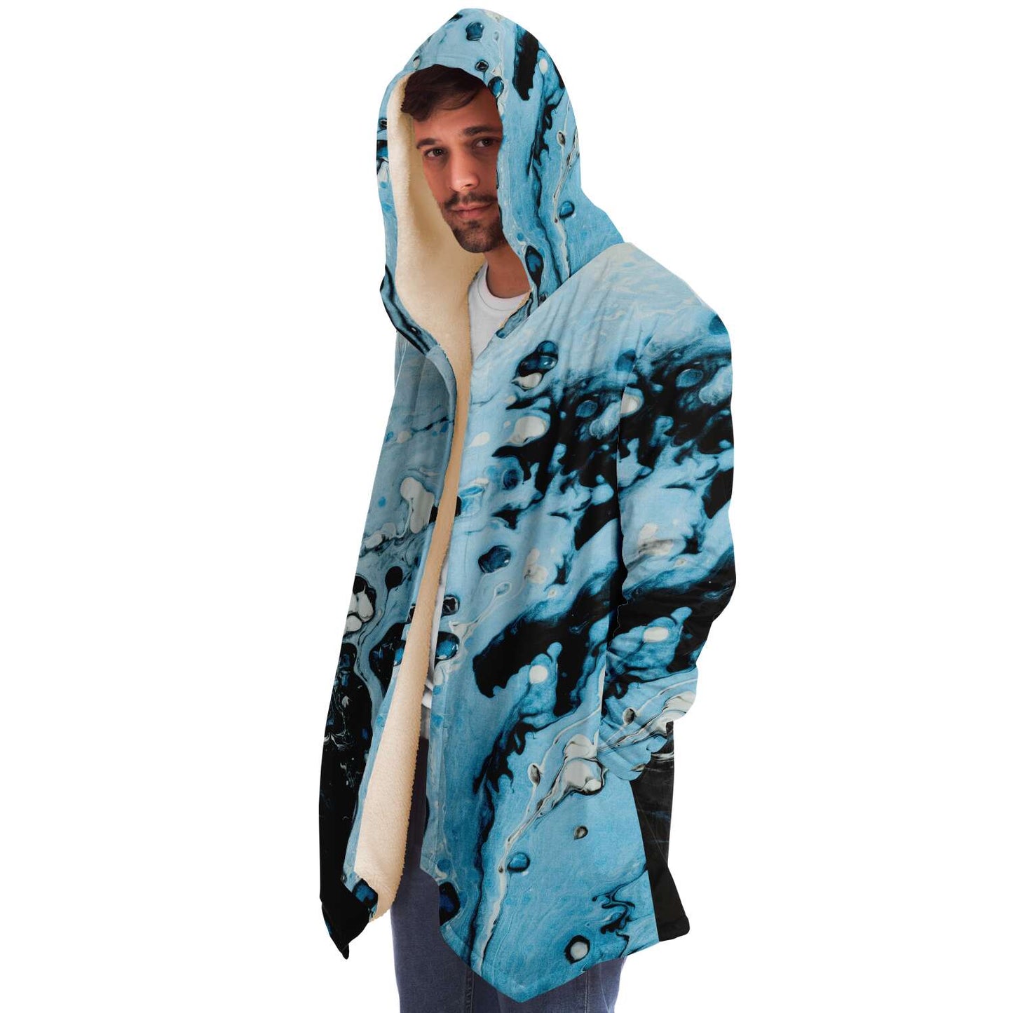 Water vapor hooded cloak