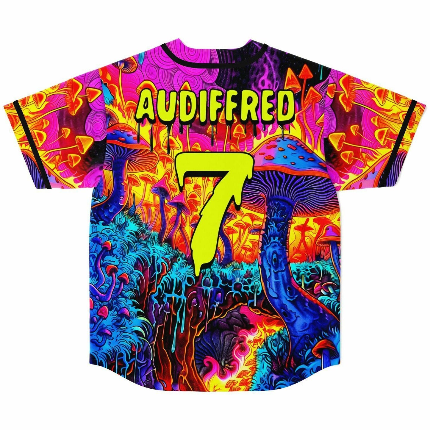 Hot Pink Dense Psychedelic Rave Baseball Jersey