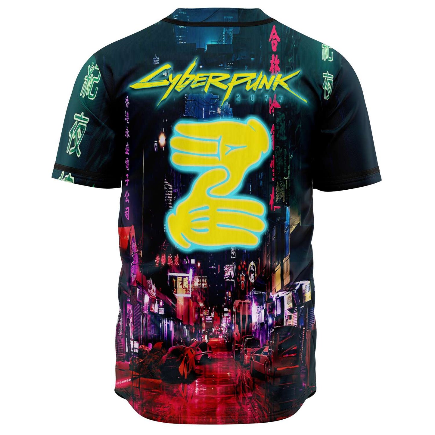 Zedd Dark Teal Neon Lit Rave Baseball Jersey