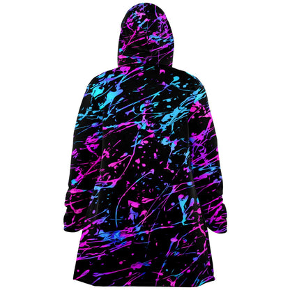 Black Splatter Rave Cloak