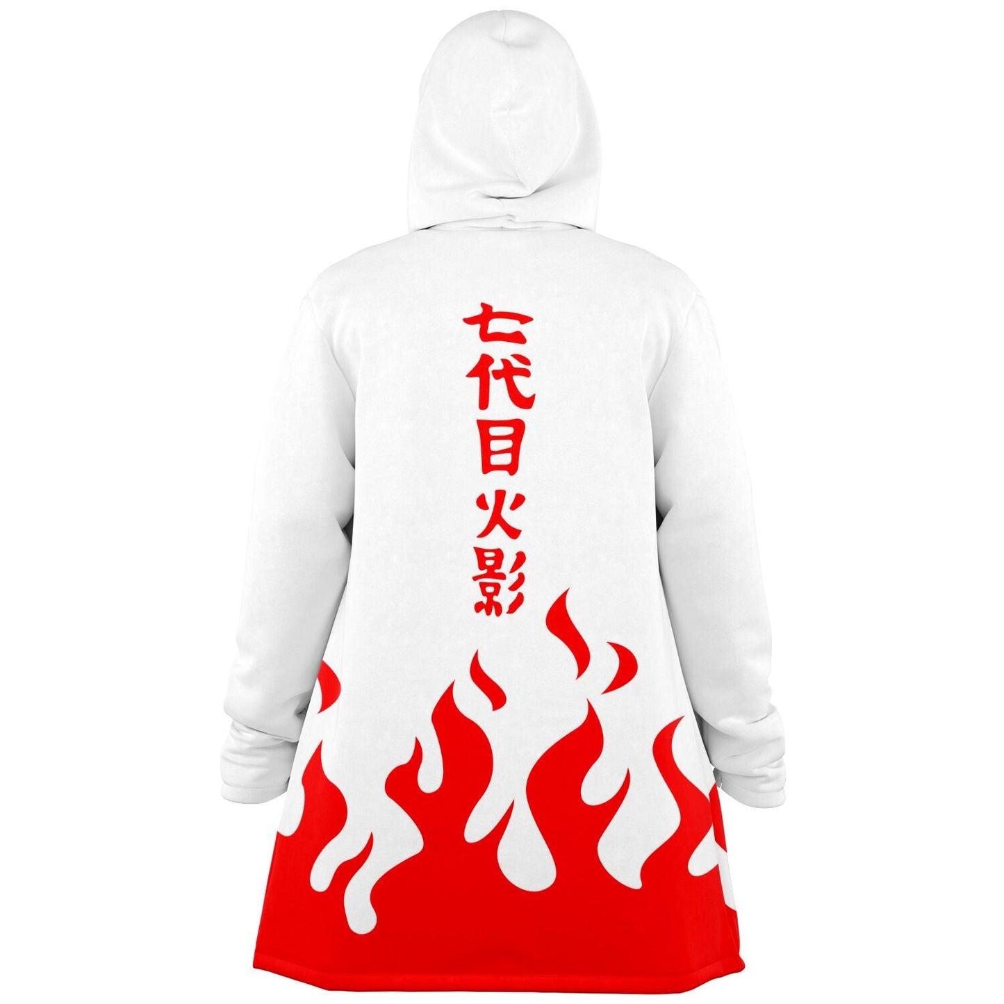 White Red Flames Rave Cloak