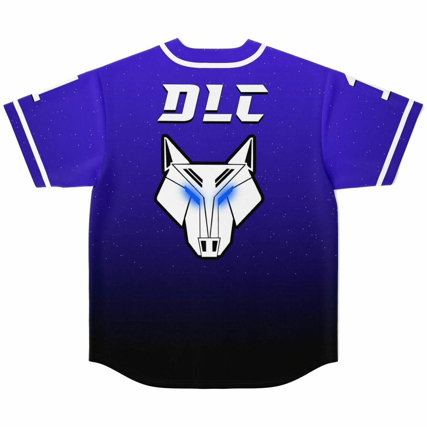 DLC Royal Blue Geometric White Rave Baseball Jersey