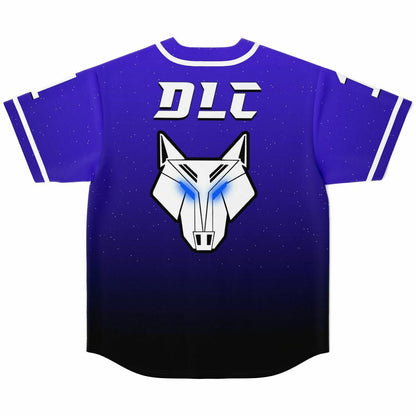 DLC Royal Blue Geometric White Rave Baseball Jersey