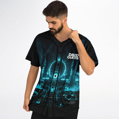 David Guetta Black Portrait Photo Rave Baseball Jersey