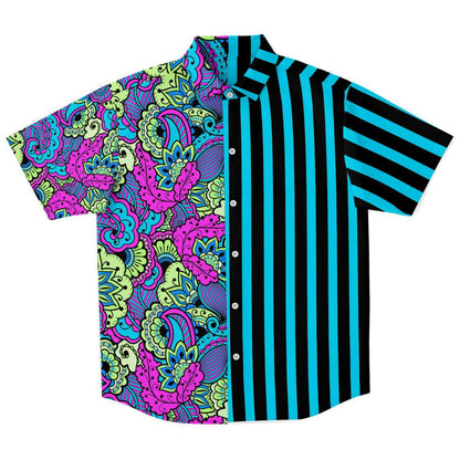 Paisley  short sleeve button down shirt