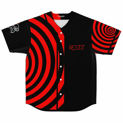 Rezz Black Concentric Hypnotic Rave Baseball Jersey