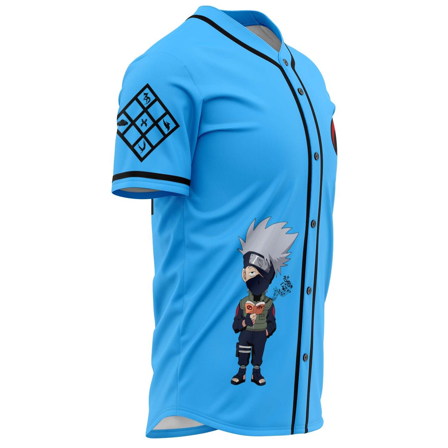Bright Light Naruto Character Rave Baseball Jersey