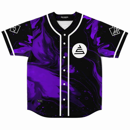 John Summit Purple Black Liquid Marble Rave Baseball Jersey