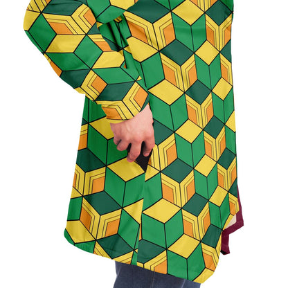 Split Green Rave Cloak