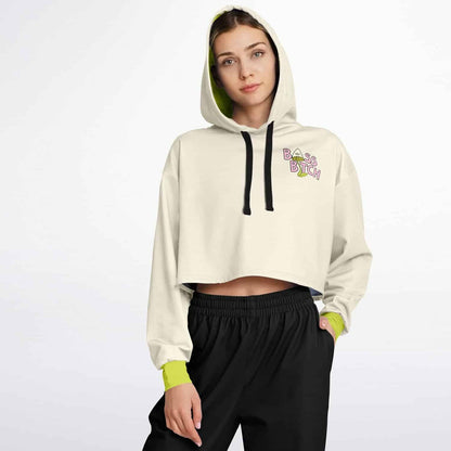 Bass bitch cropped hoodie