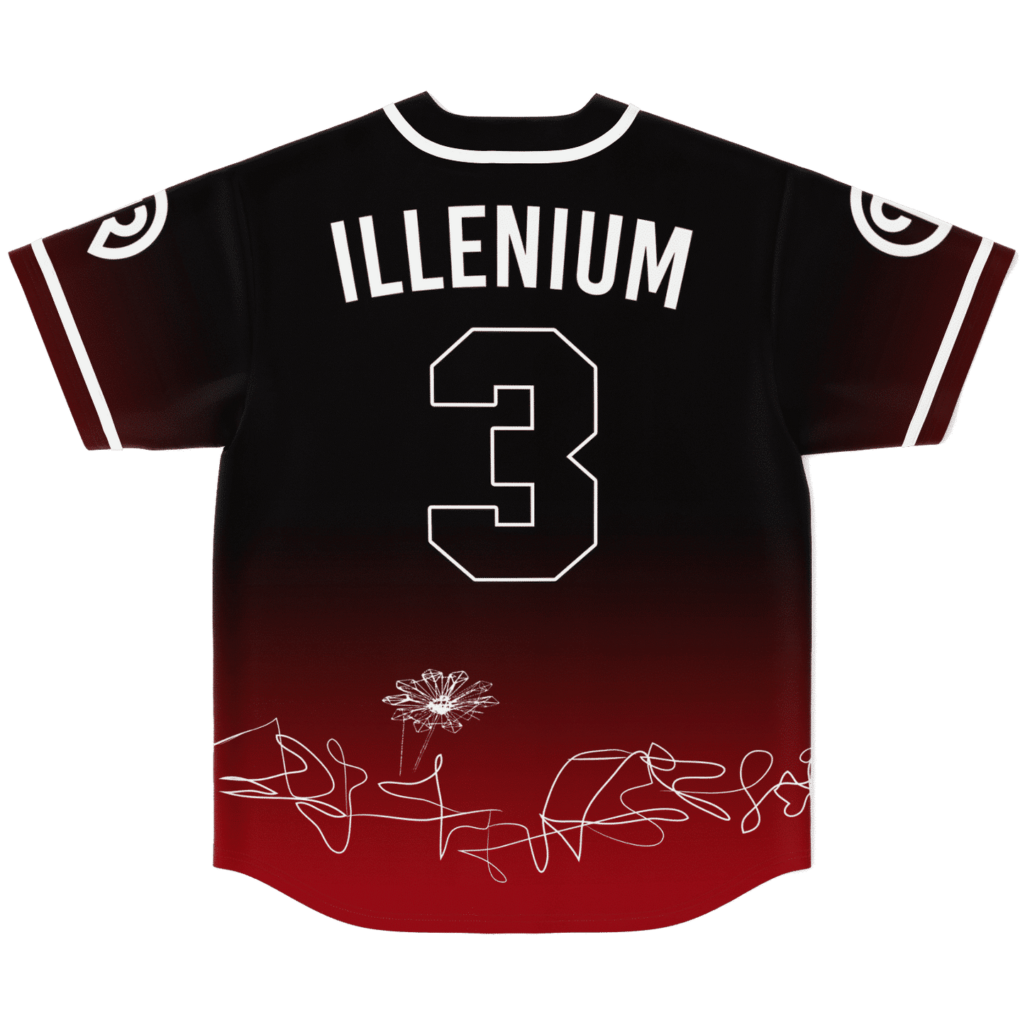 Zedd Black Deep Circular Z Rave Baseball Jersey