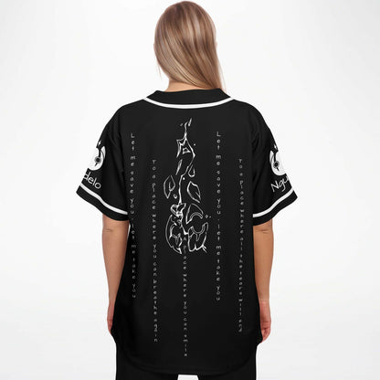 Black Gold Circular Rave Baseball Jersey