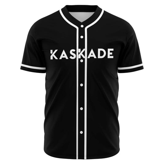 Kaskade Black Text Rave Baseball Jersey