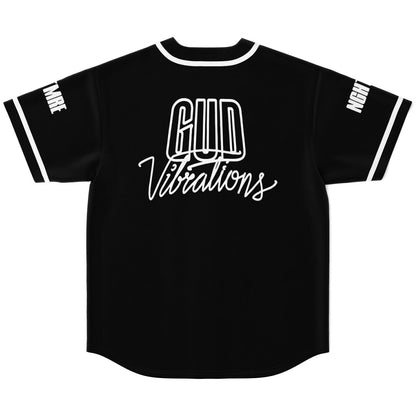 SLANDER Black Wordmark Rave Baseball Jersey