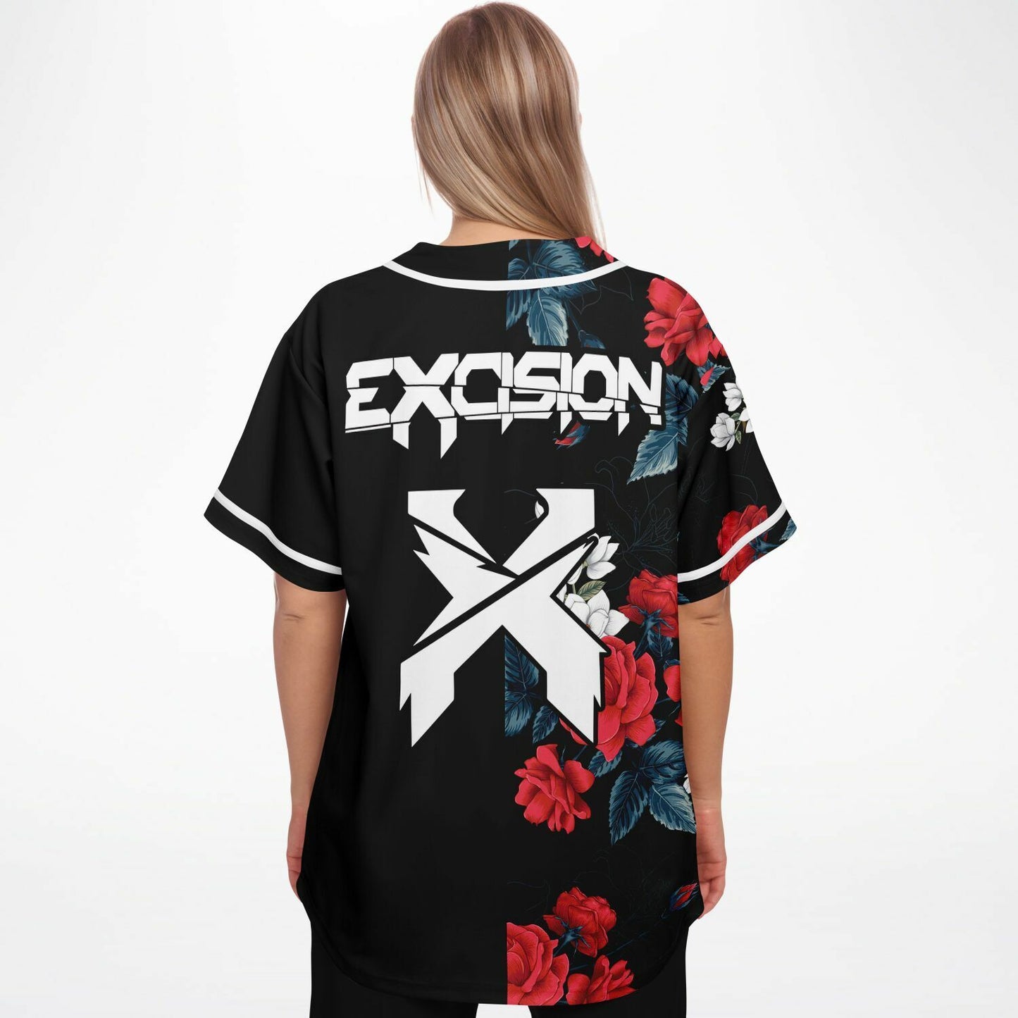 Excision Black Split Rave Baseball Jersey