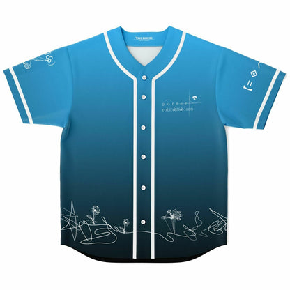 Porter Robinson Sky Blue Minimalist White Rave Baseball Jersey