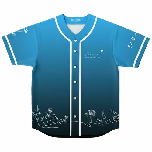 Porter Robinson Sky Blue Minimalist White Rave Baseball Jersey