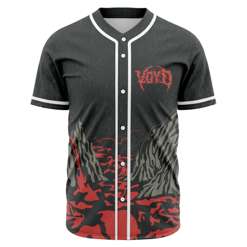 Svdden Death Charcoal Grey Hooded Grim Rave Baseball Jersey