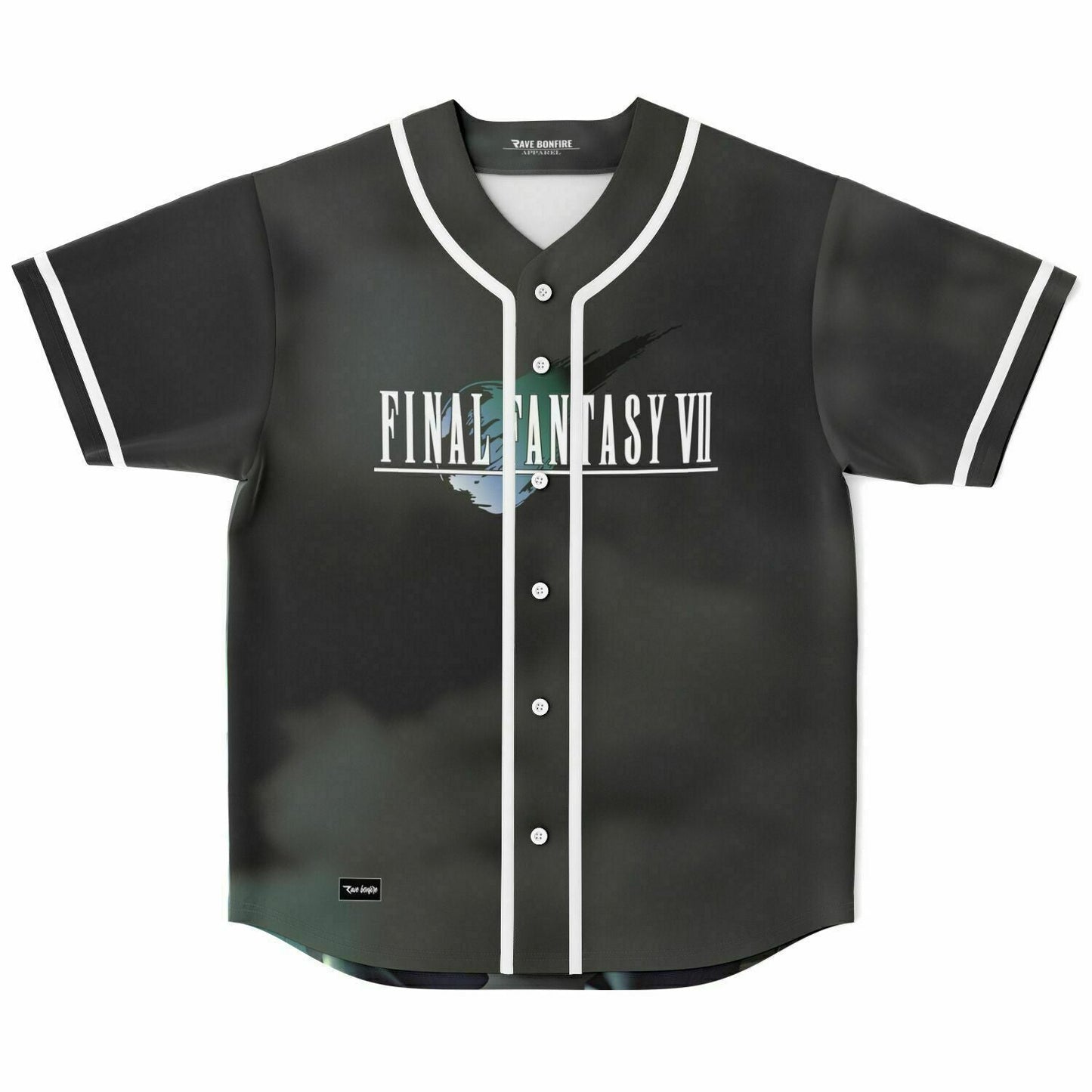 Black Misty Smoky Rave Baseball Jersey