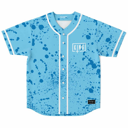 Light Sky Scattered Paint Rave Baseball Jersey