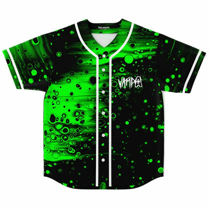Lucii Toxic Green Liquid Rave Baseball Jersey
