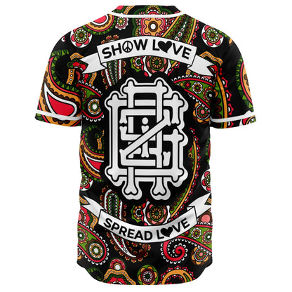 GRiZ Black Bandana Rave Baseball Jersey