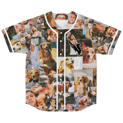 Photo Collage Personal Snapshots Rave Baseball Jersey