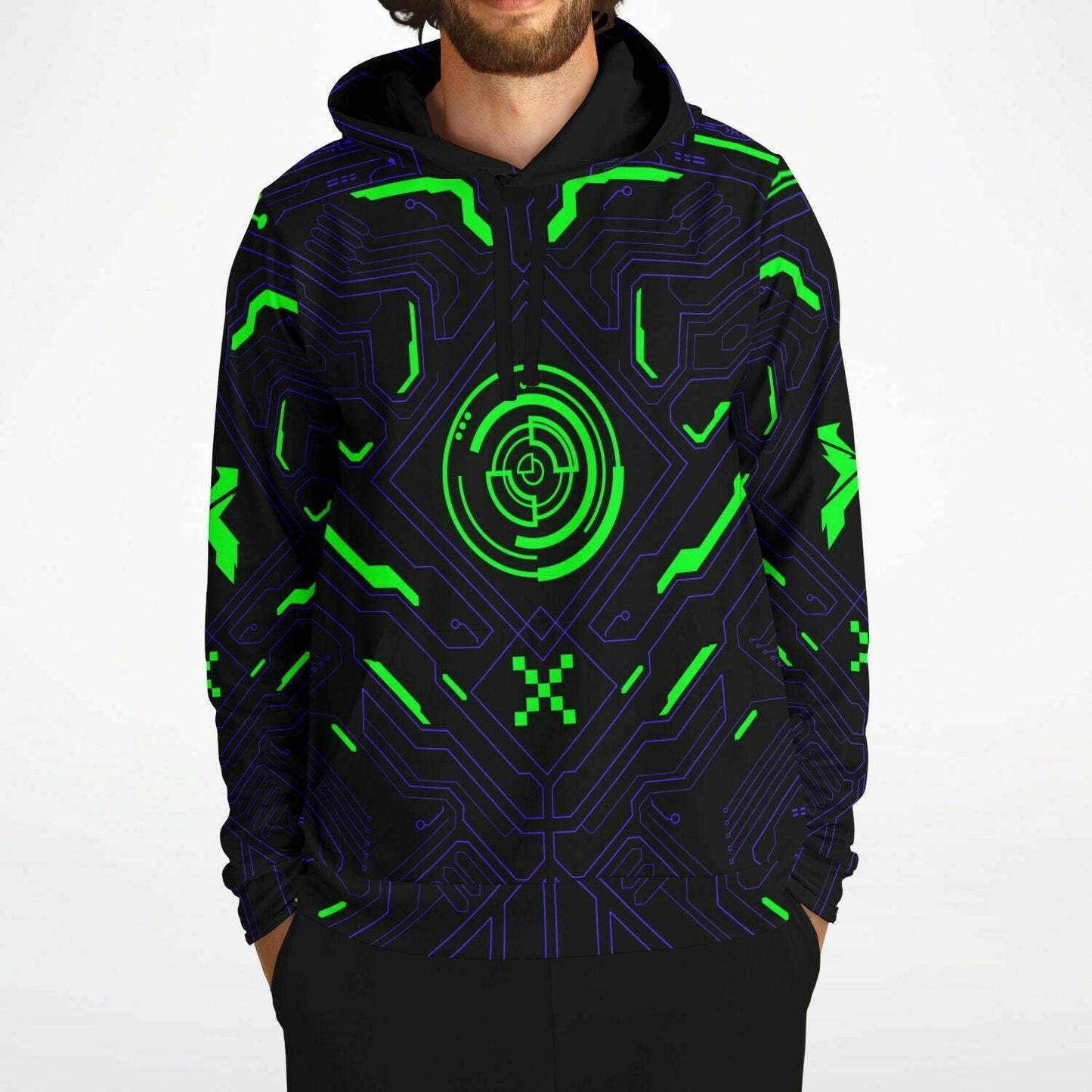 Excision Cyberpunk Circuit Rave Hoodie