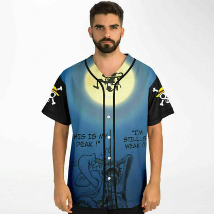 Deep Blue Anime Fan Rave Baseball Jersey