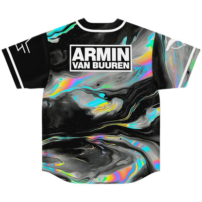 Armin van Buuren Black Psychedelic Oil Rave Baseball Jersey