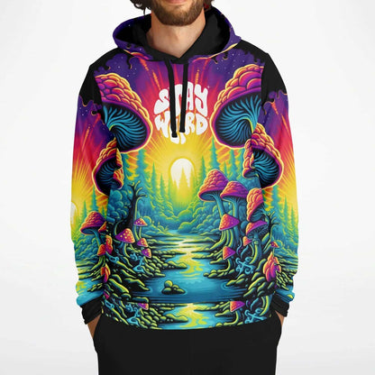 LSDREAM Stay Weird Mushroom Forest Rave Hoodie