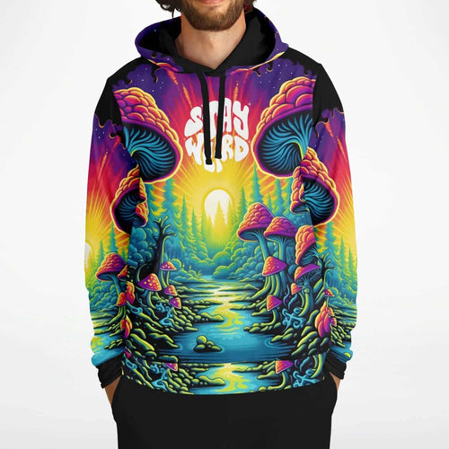 LSDREAM Stay Weird Mushroom Forest Rave Hoodie