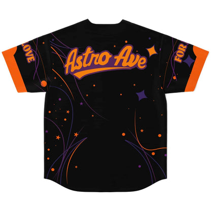 Black Night Sky Rave Baseball Jersey
