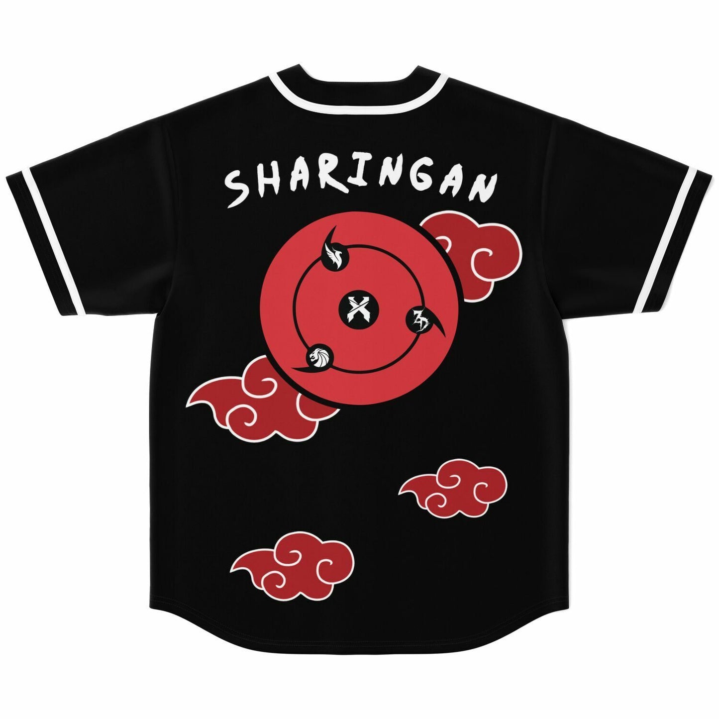 Black Naruto Akatsuki Rave Baseball Jersey