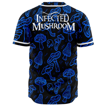 Infected Mushroom Black Psychedelic Mushrooms Rave Baseball Jersey