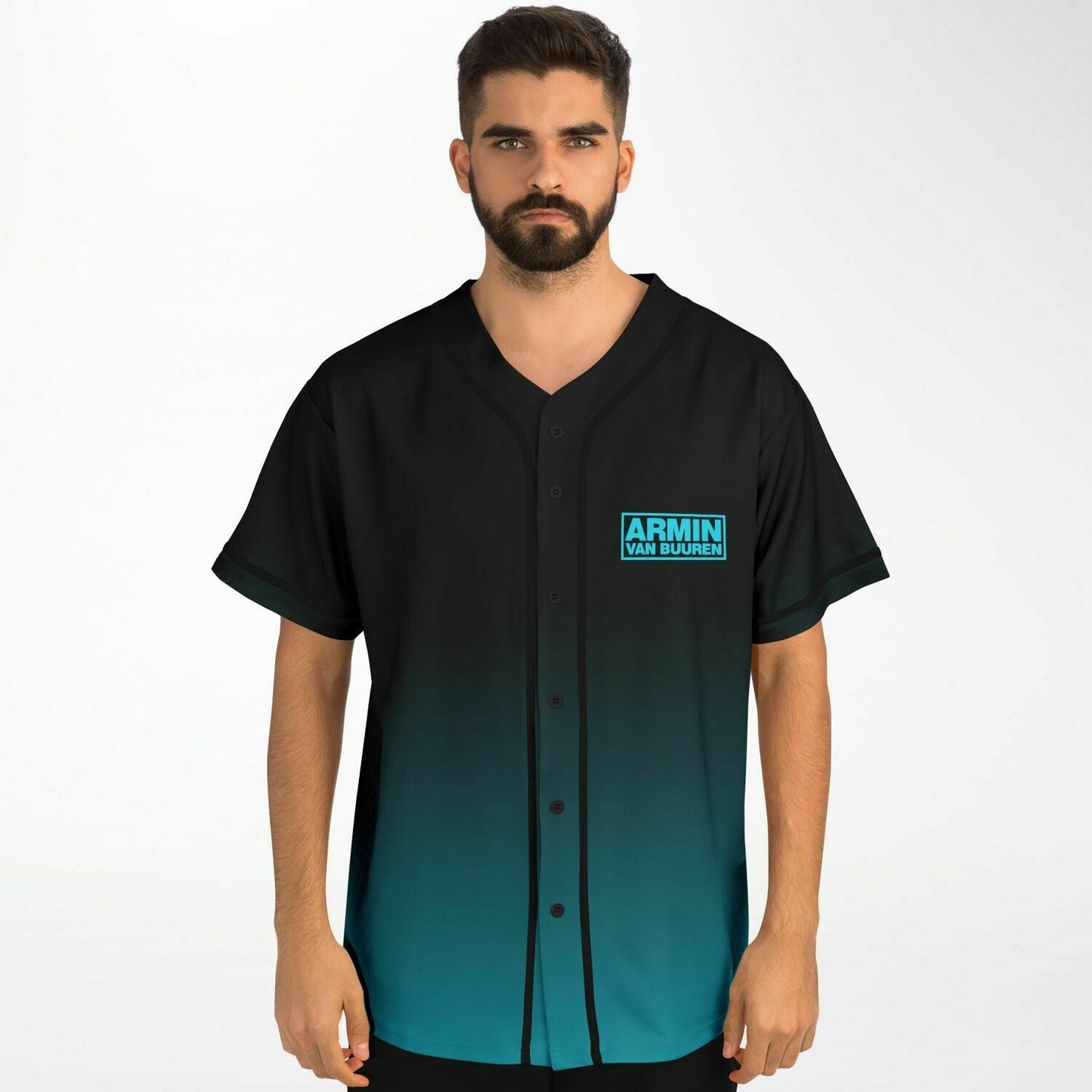Armin van Buuren Cool Blue Photo Dj Rave Baseball Jersey