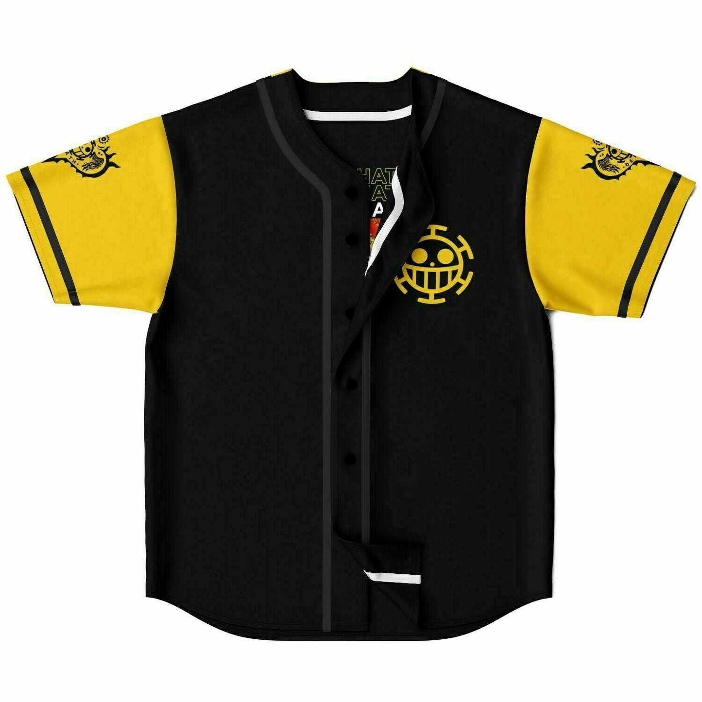 One Piece Straw Hat Anime Reversible Baseball Jersey