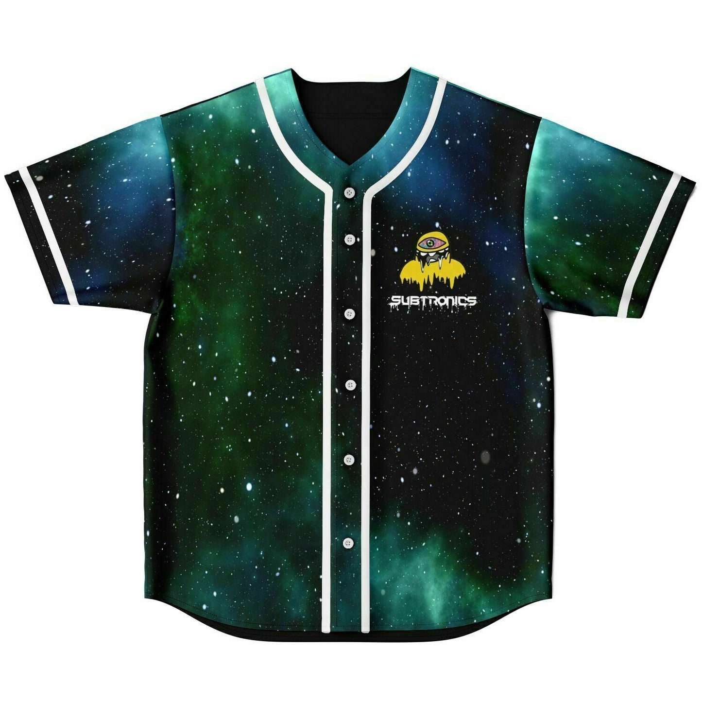 Subtronics Green Galaxy Cyclops Reversible Baseball Jersey