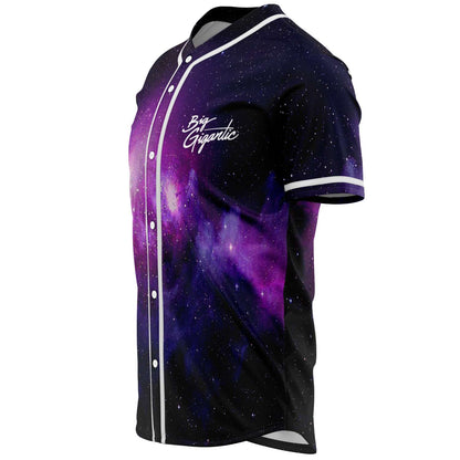 Big Gigantic Black Deep Outer Space Rave Baseball Jersey