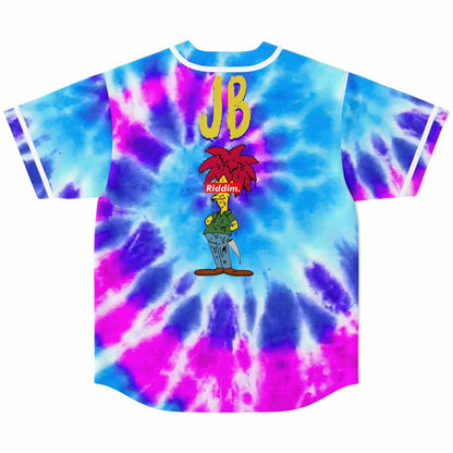 Blue Cartoon Character Rave Baseball Jersey