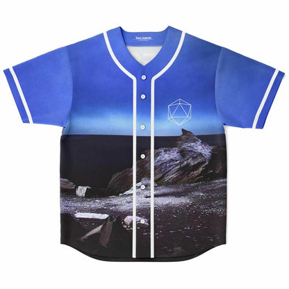 ODESZA Bright Blue Photographic Beach Rave Baseball Jersey