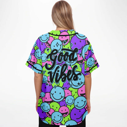 Pastel Neon Dense Pile Rave Baseball Jersey