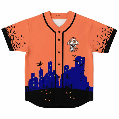 GRiZ Orange Halloween Night Rave Baseball Jersey