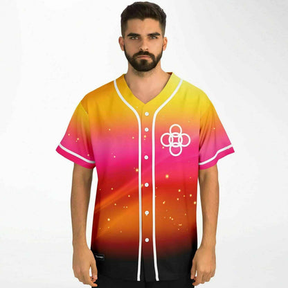 Alesso Yellow Glowing Cosmic Rave Baseball Jersey