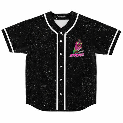 Black Cartoon Monster Rave Baseball Jersey