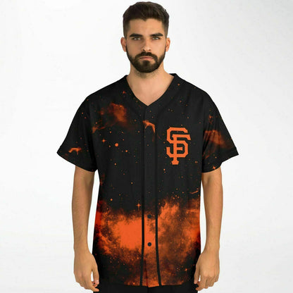 Black Galaxy Rave Baseball Jersey