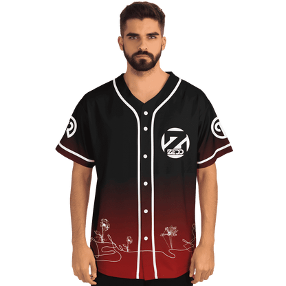 Zedd Black Deep Circular Z Rave Baseball Jersey